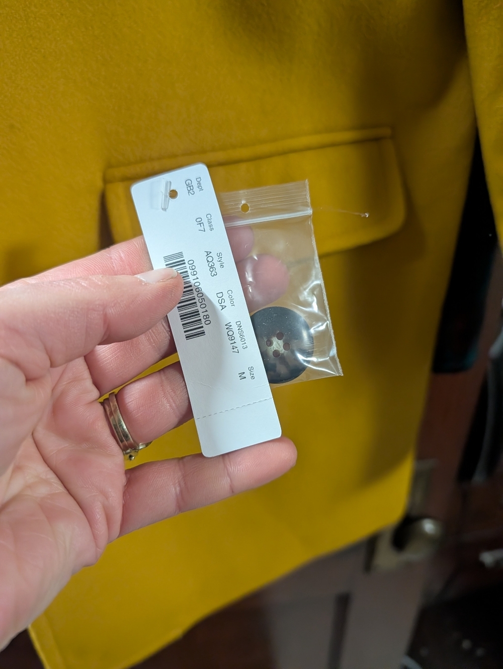 Mustard J.Crew Coat - Picture 6 of 9
